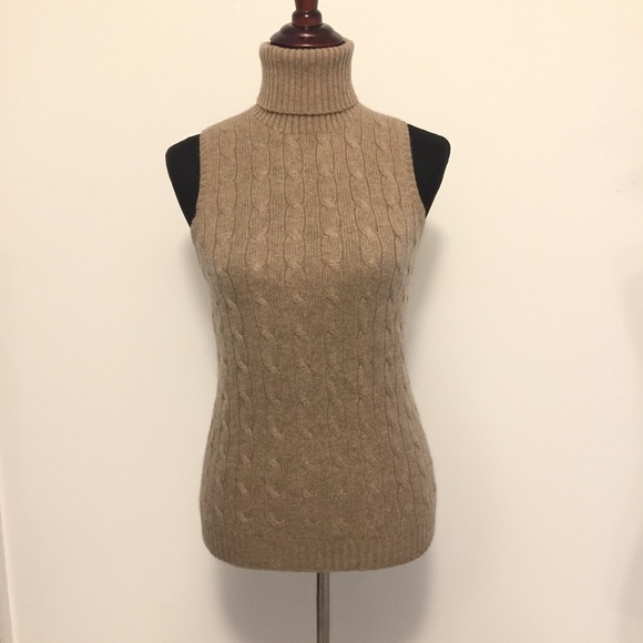ralph lauren sleeveless turtleneck
